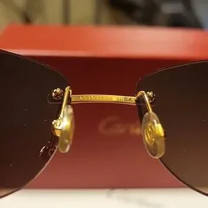 Cartier Sunglasses Level 3 Cartier Première CT0363S Sunglasses 003 Shiny Gold - eye-oo.com main image 4